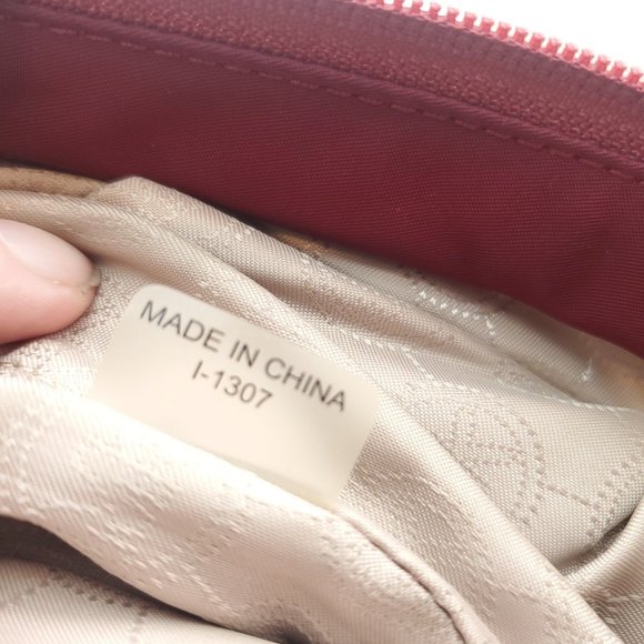 Michael Kors Women Kempton Burgundy Inner Pockets Adjustable Strap Crossbody Bag - Picture 12 of 15